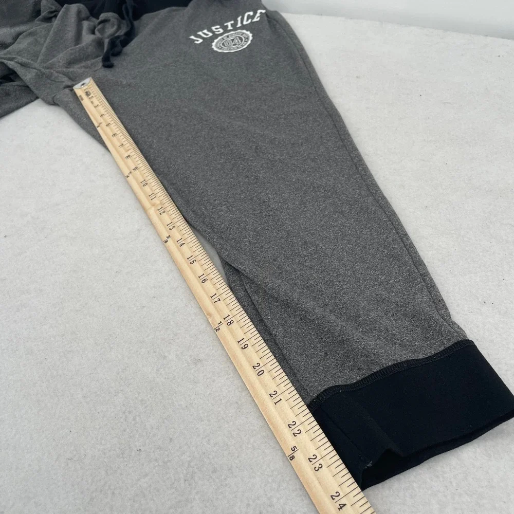 Justice Girls Heather Gray Joggers Athletic Sweatpants Size 22 Plus Collegiate